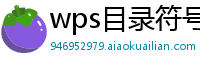 wps目录符号怎么添加不了了呀